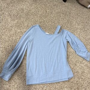 Cherish Light Blue Long Sleeve Top